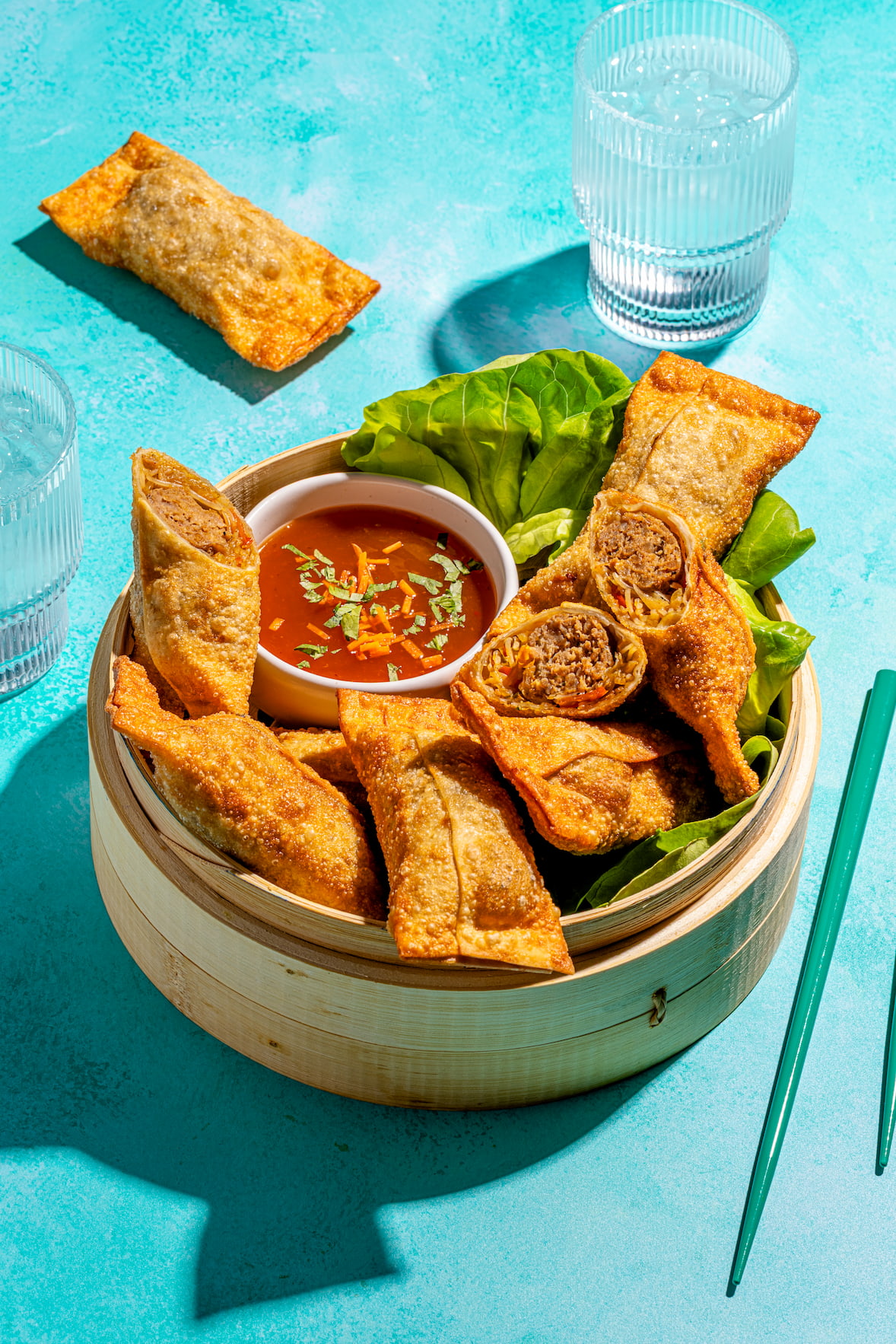 Egg Rolls avec boulettes