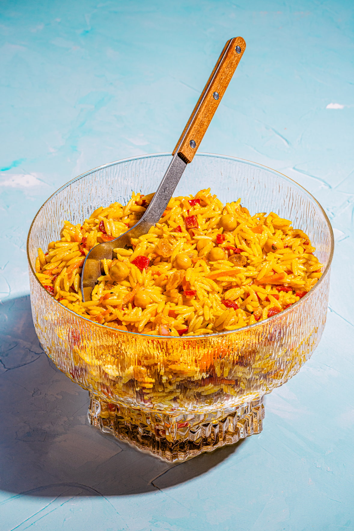 Salade d'orzo à l'indienne