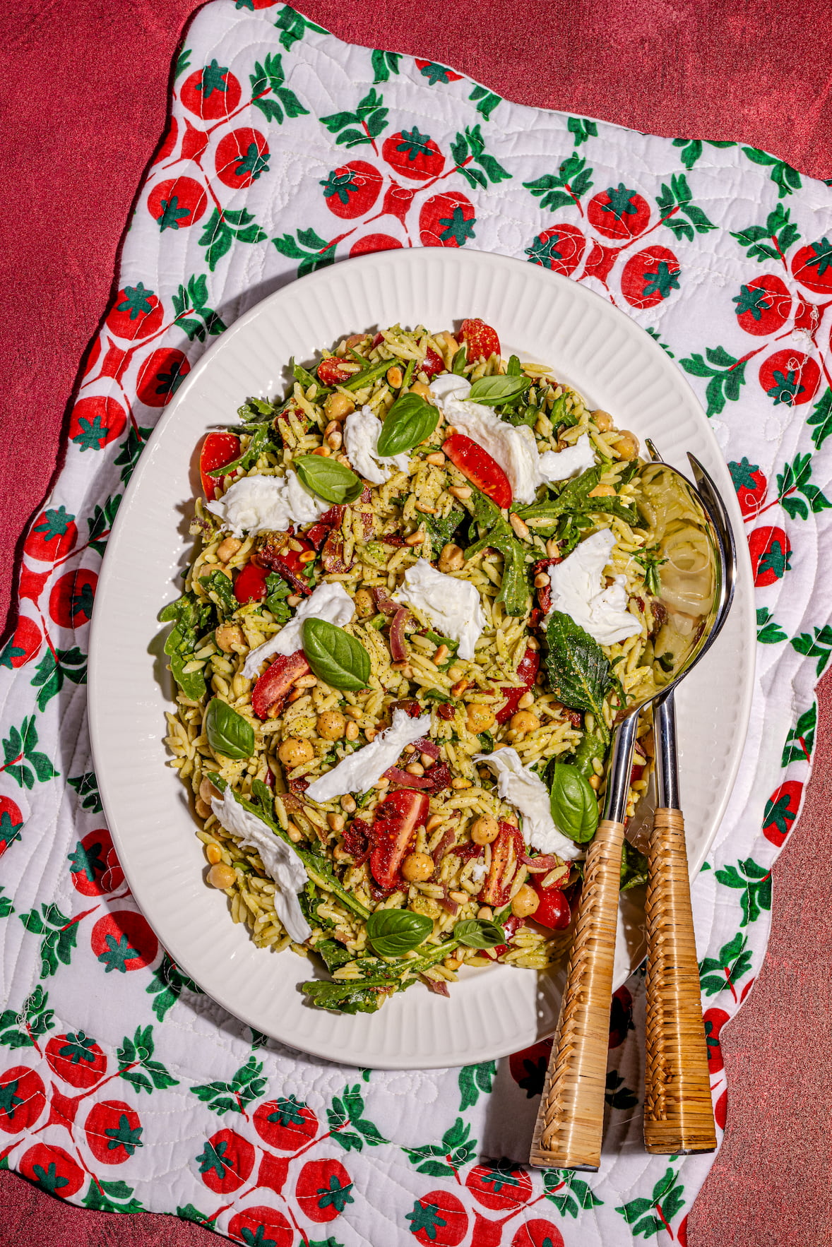 Salade d'orzo au pesto