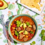 Soupe mexicaine aux boulettes