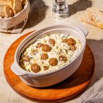Trempette artichauts avec mini-boulettes de dinde