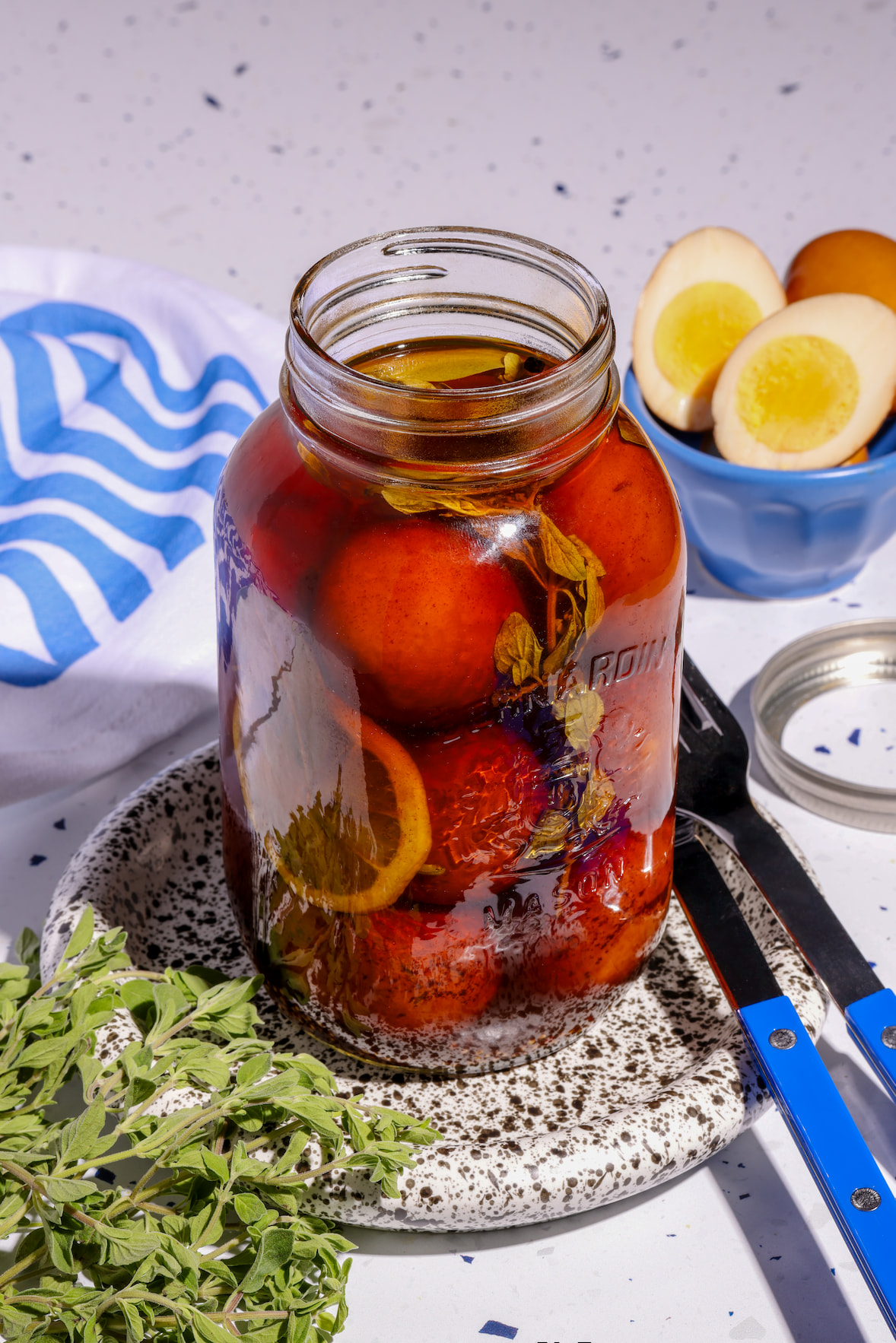 Oeufs marinés au vinaigre balsamique recette facile avec saveur méditerranéenne