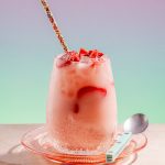 Boisson rose (fraise-coco)