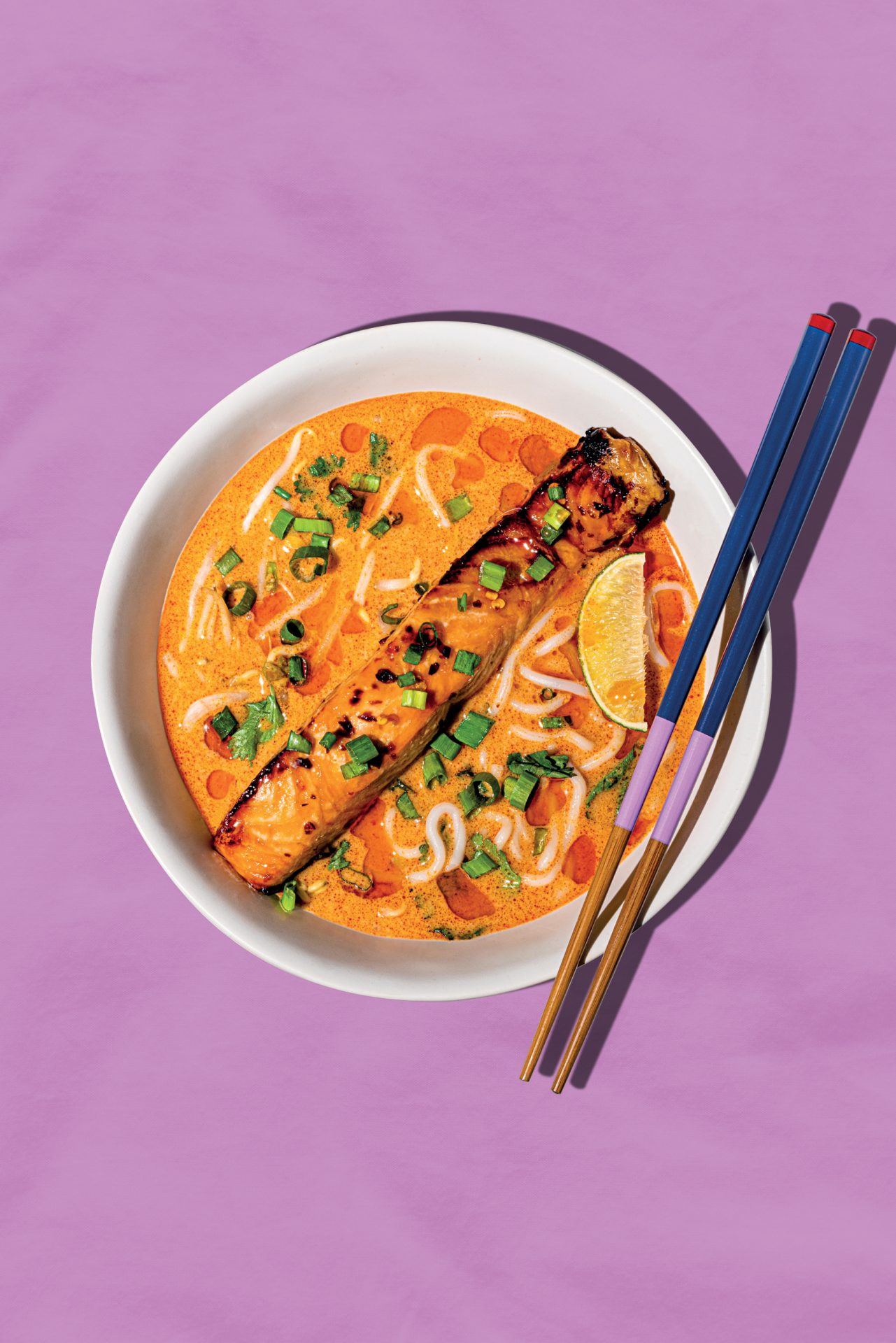 Soupe ramen au saumon (laksa au saumon)