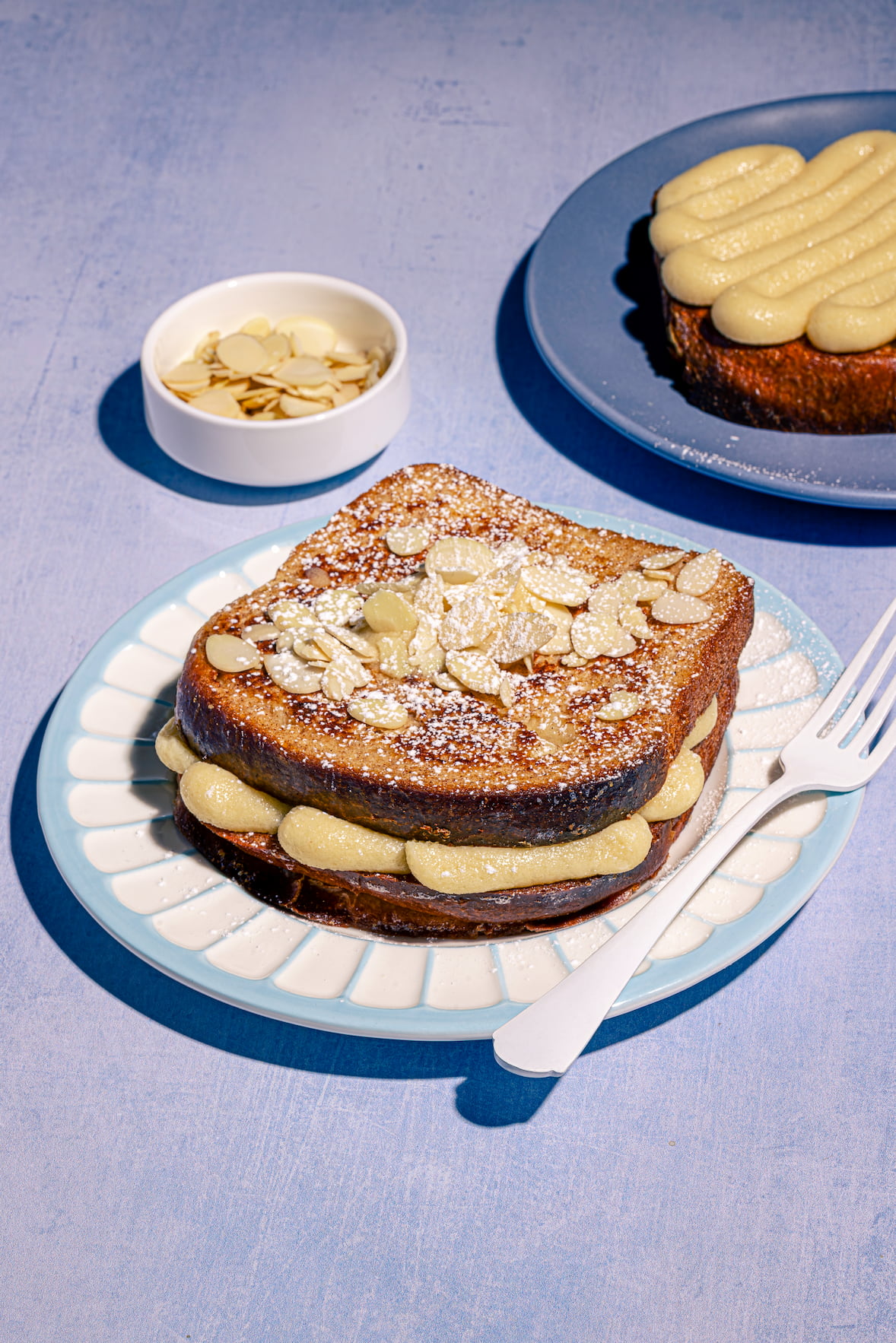 Recette facile de sandwichs de pain doré à la crème d’amandes