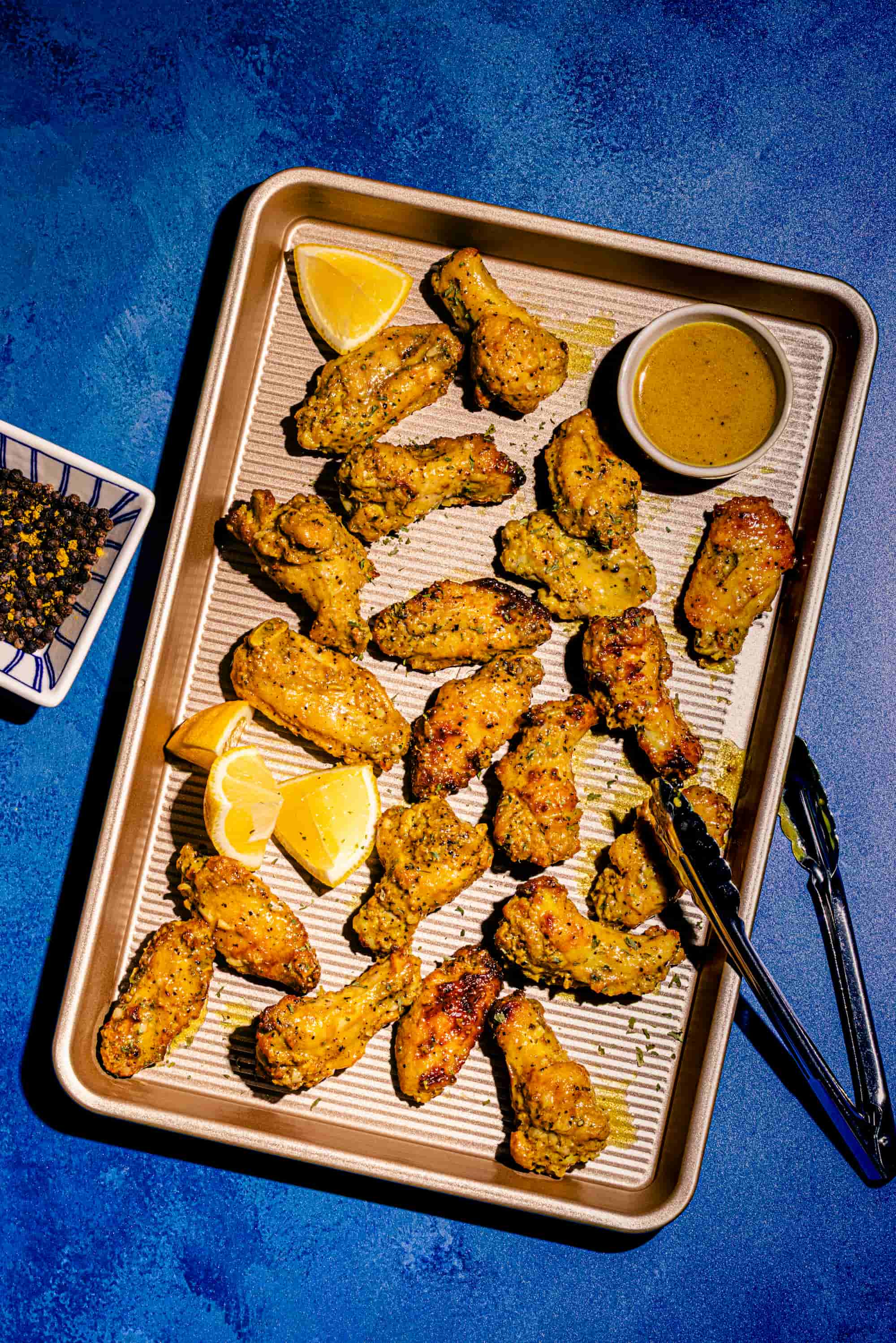 Ailes de poulet au citron et au poivre pour apero