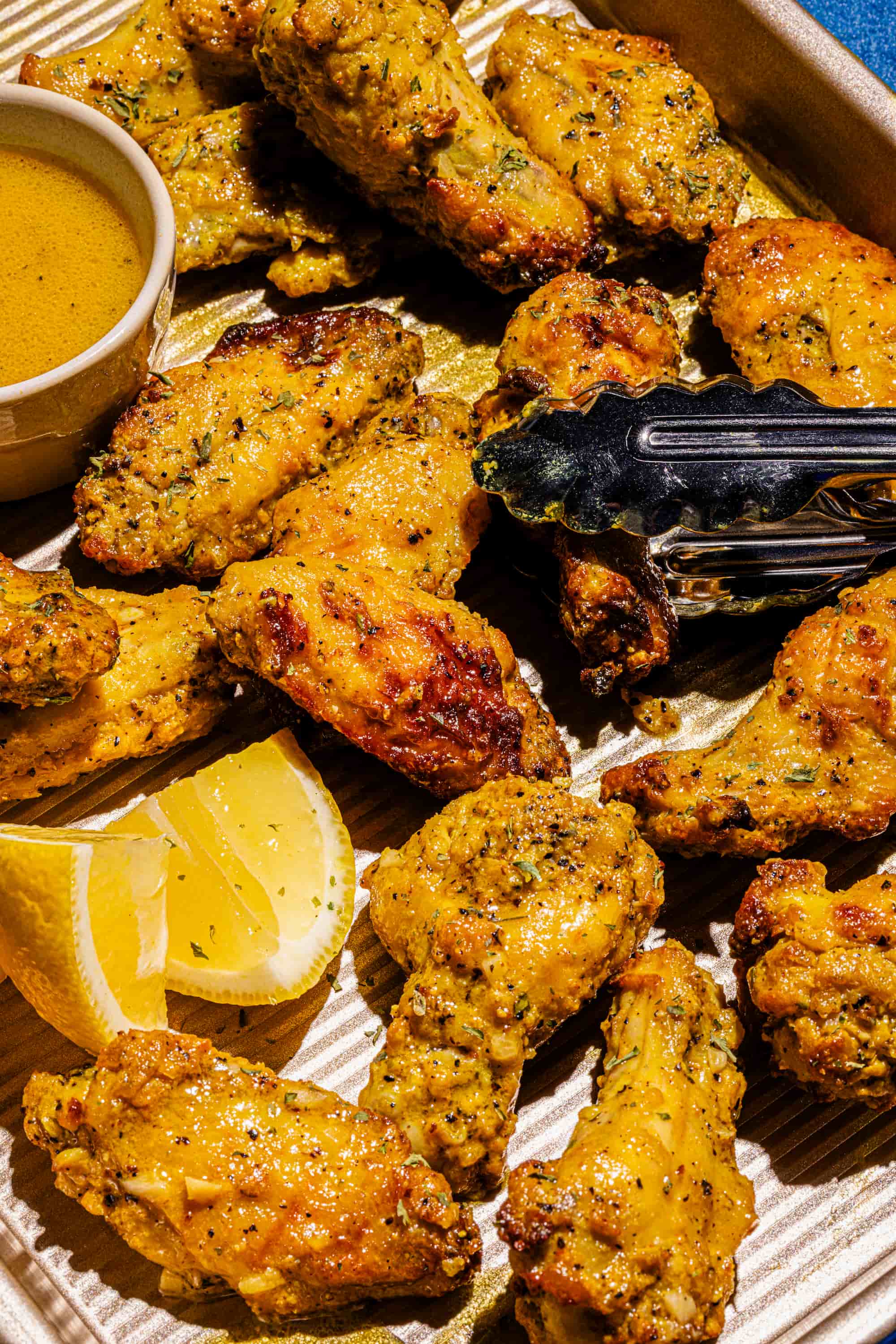 Ailes de poulet au citron et au poivre pour apero