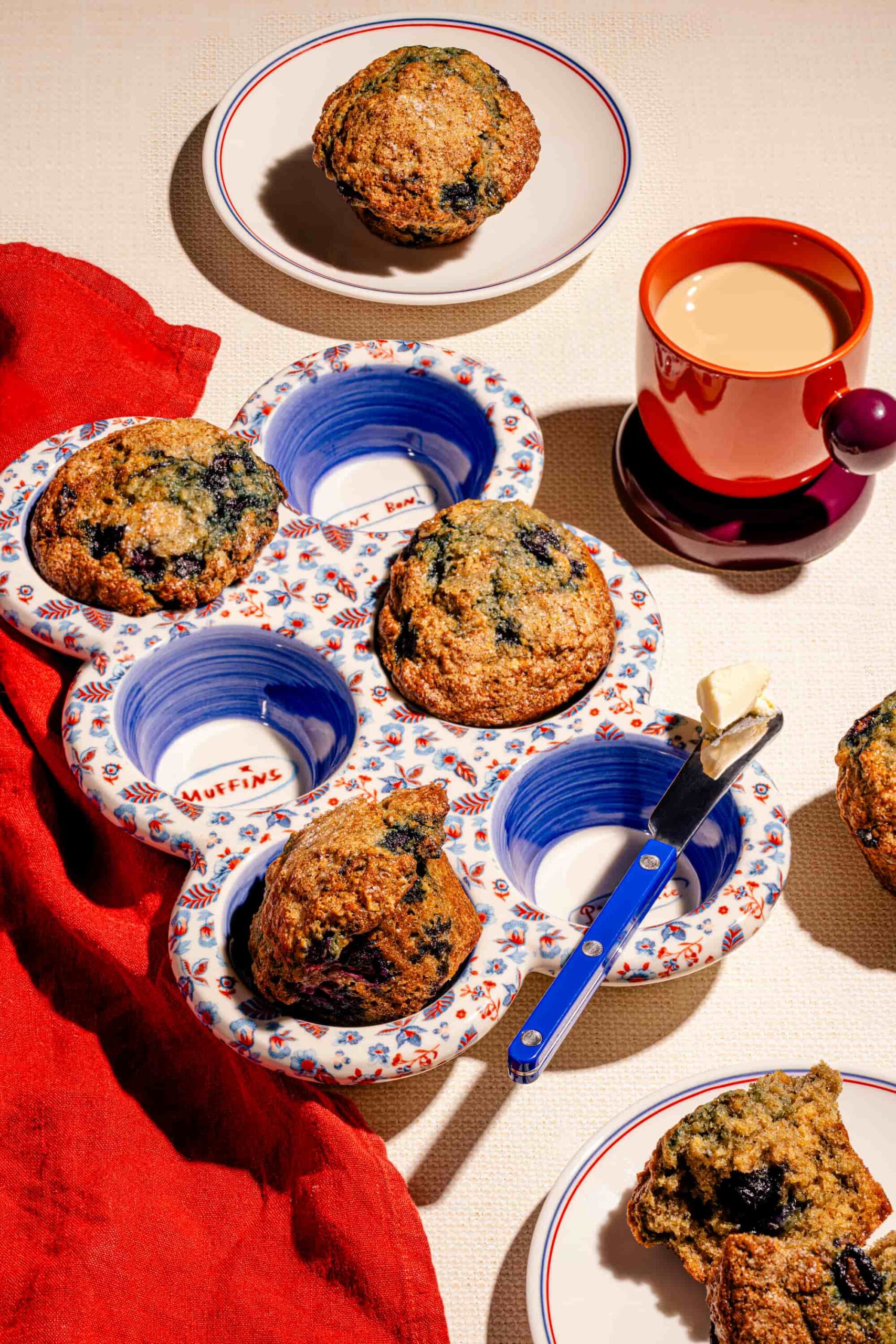 Recette de muffins aux bleuets et à l’avoine moelleux et faciles