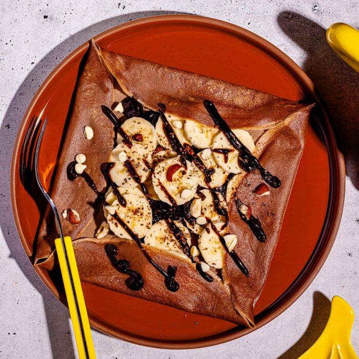 Crêpes fines au chocolat