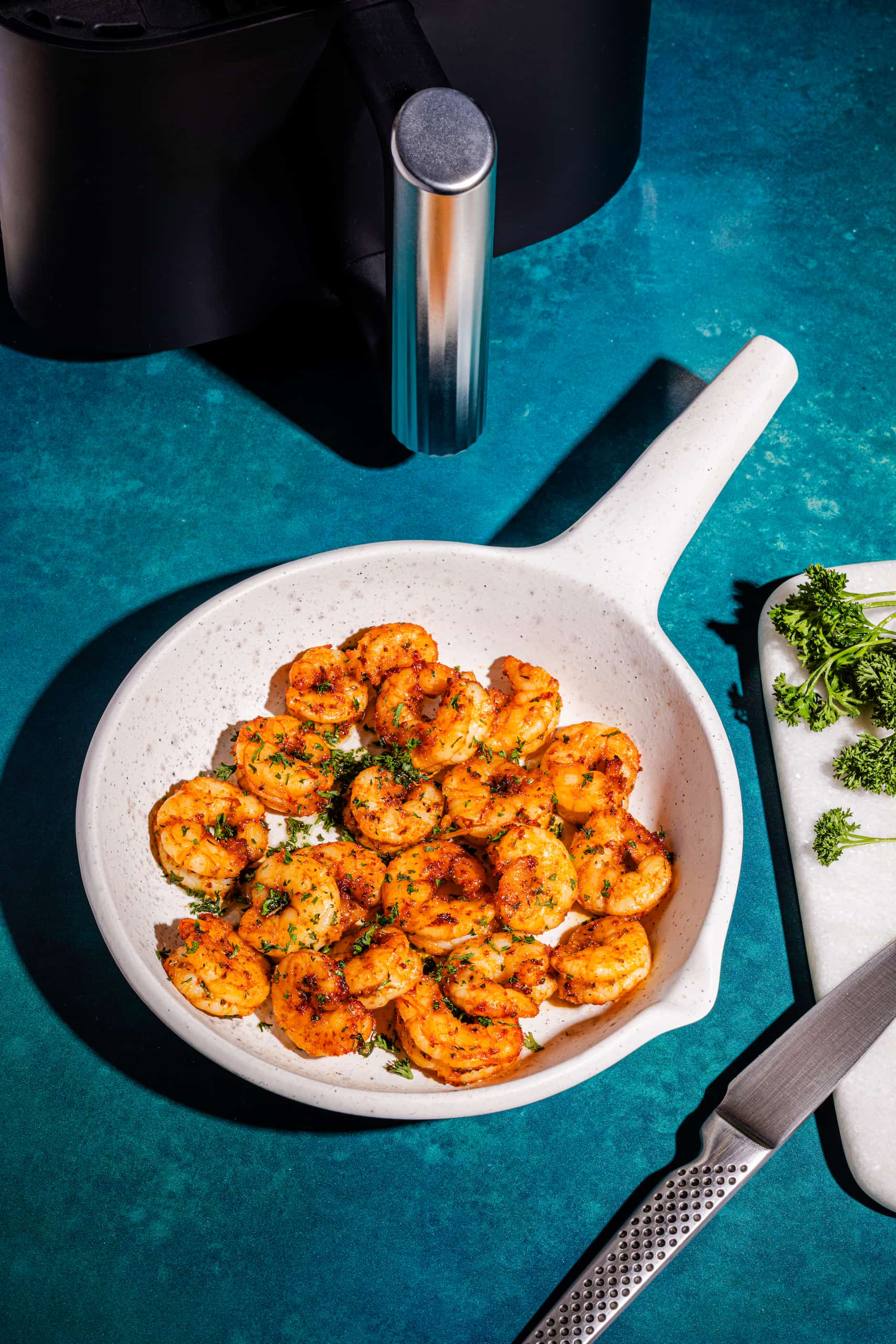 La meilleure recette de crevettes au air fryer citron ail paprika rapide