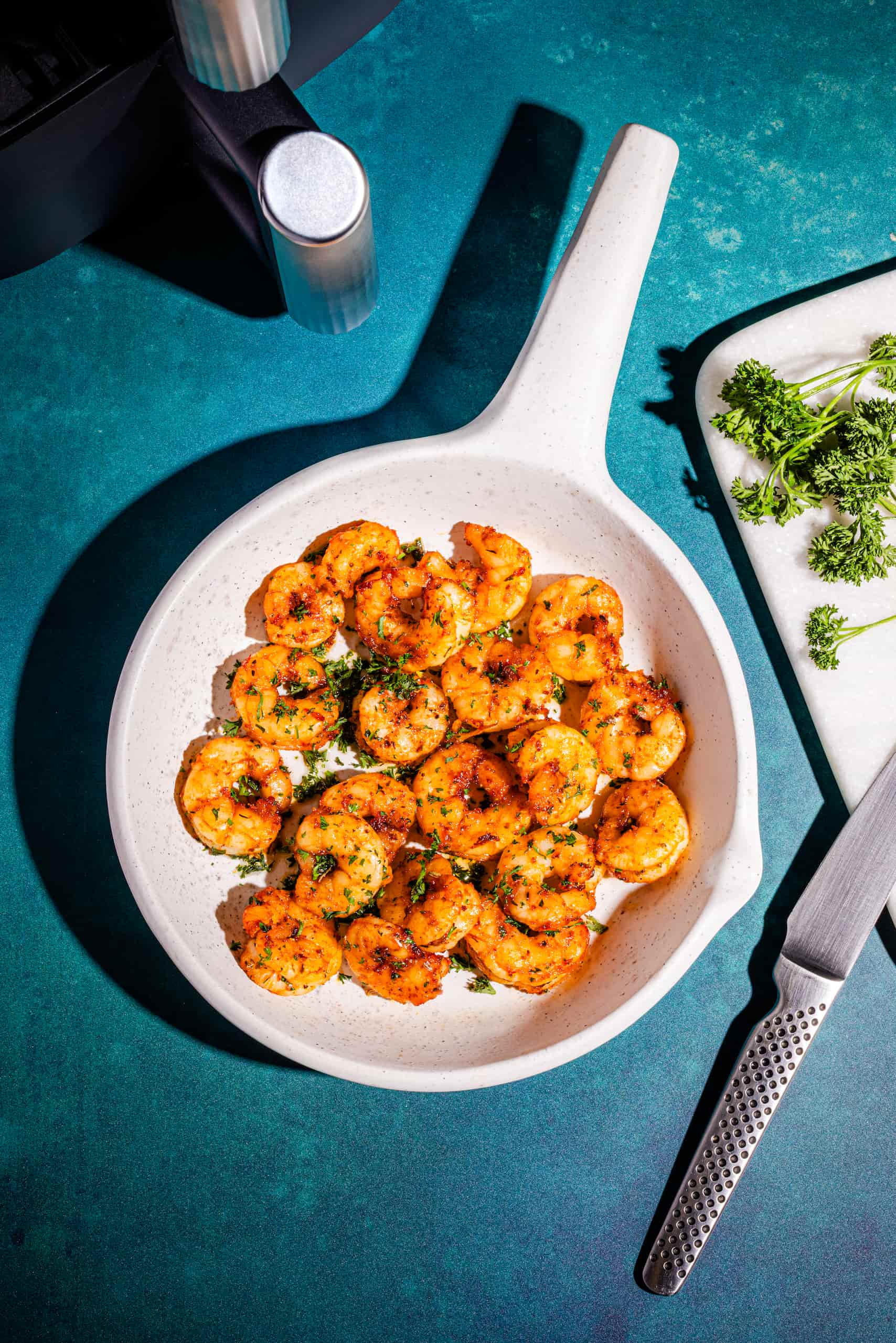 La meilleure recette de crevettes au air fryer citron ail paprika rapide