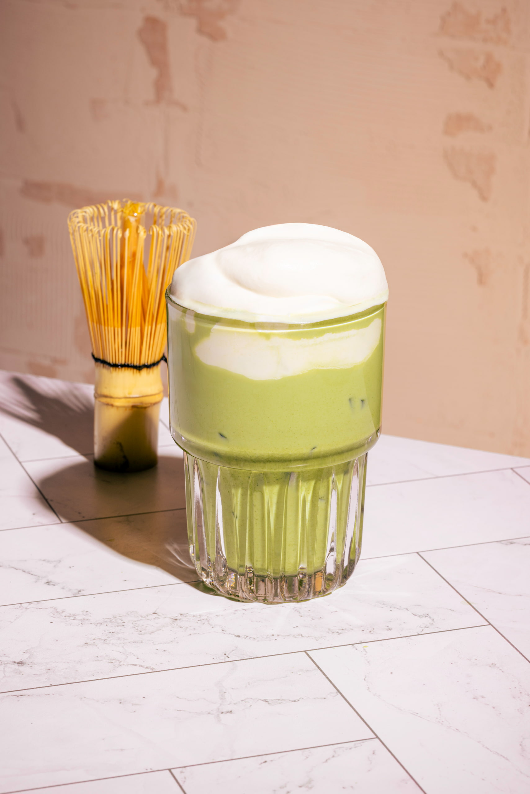 La meilleure recette de matcha freddo maison avec mousse de lait
