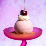 Mousse aux cerises (sphères glacées)