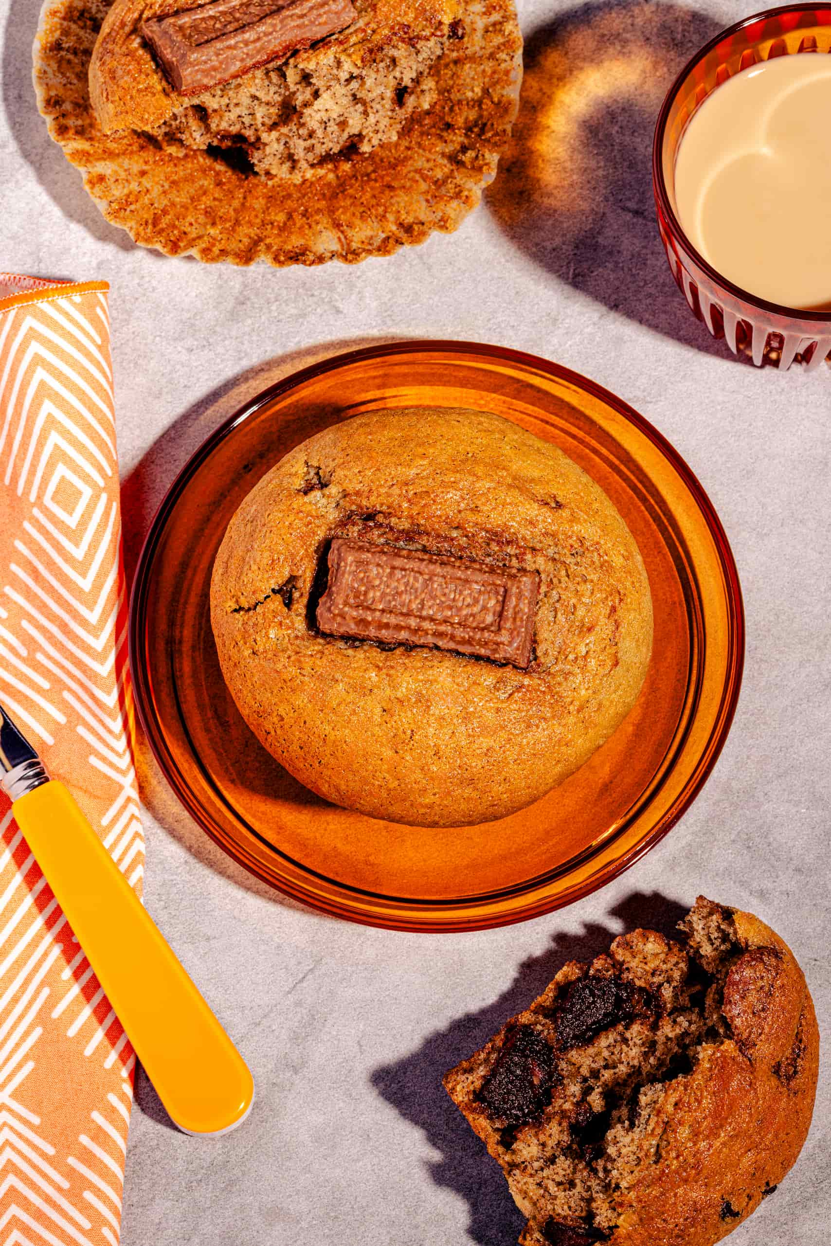 Muffins bananes et chocolat moelleux faciles avec brisures de chocolat gourmandes