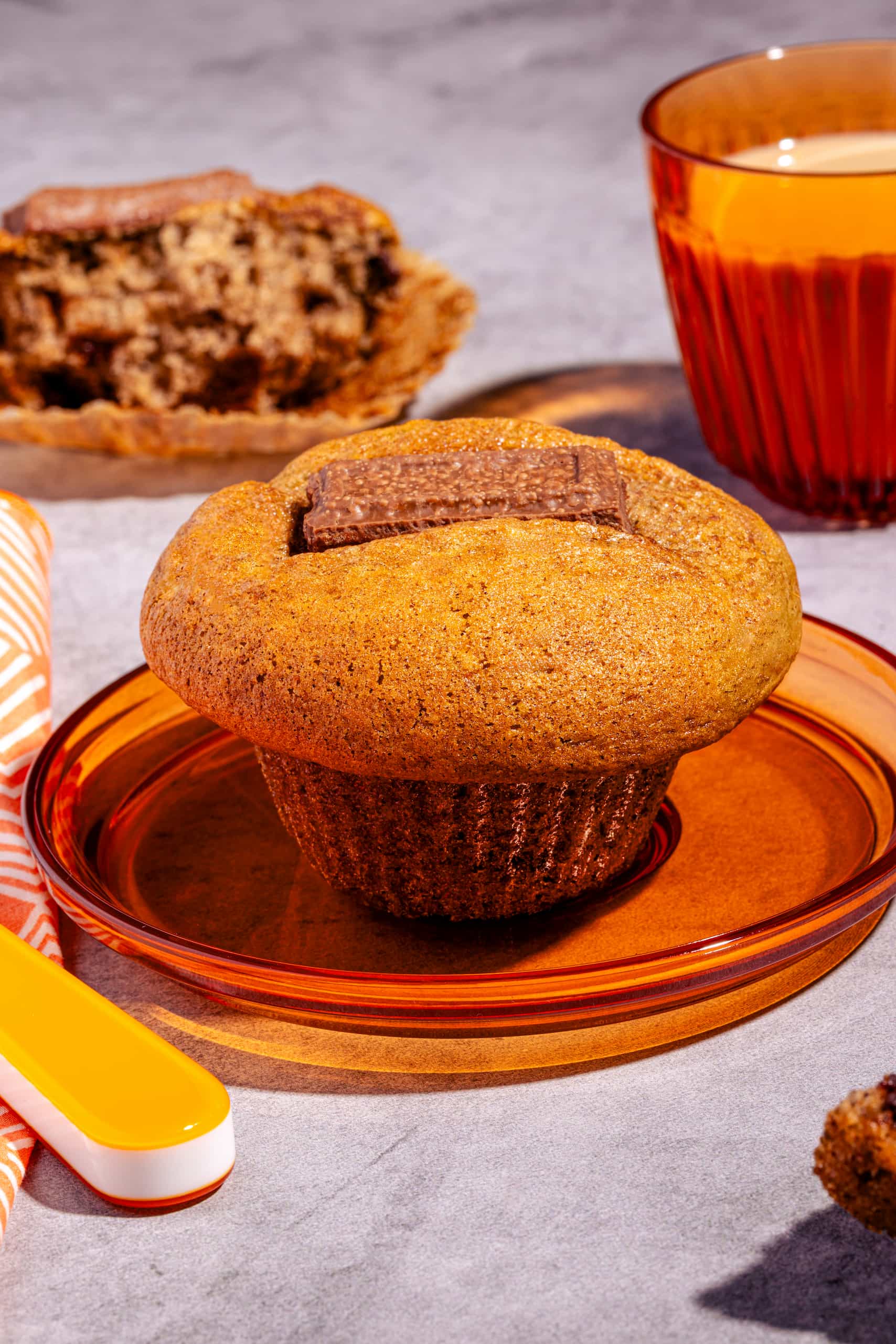 Muffins bananes et chocolat moelleux faciles avec brisures de chocolat gourmandes