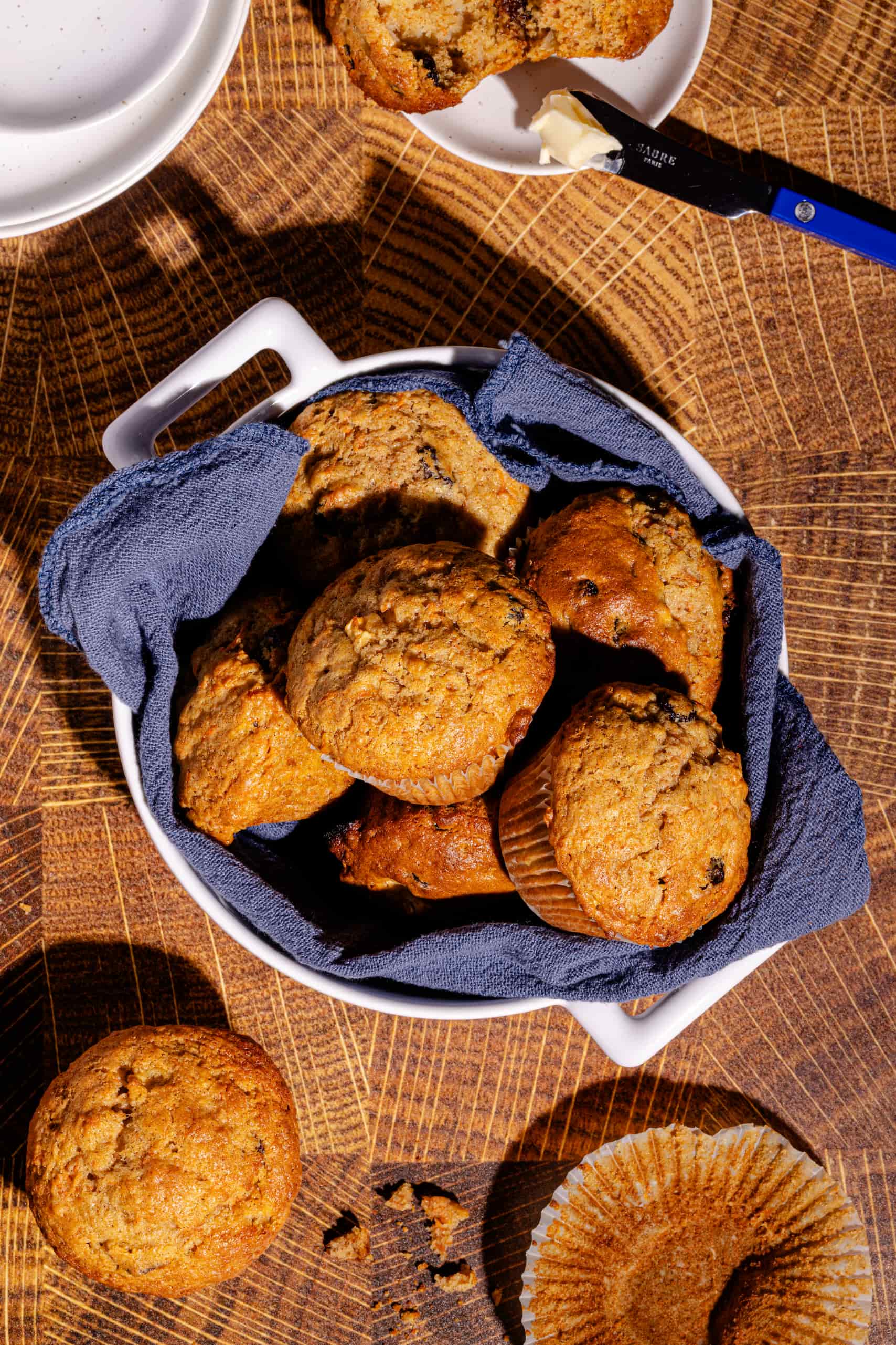 Muffins carottes et pommes moelleux au yogourt grec faciles