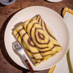 Crêpes spirales bicolores