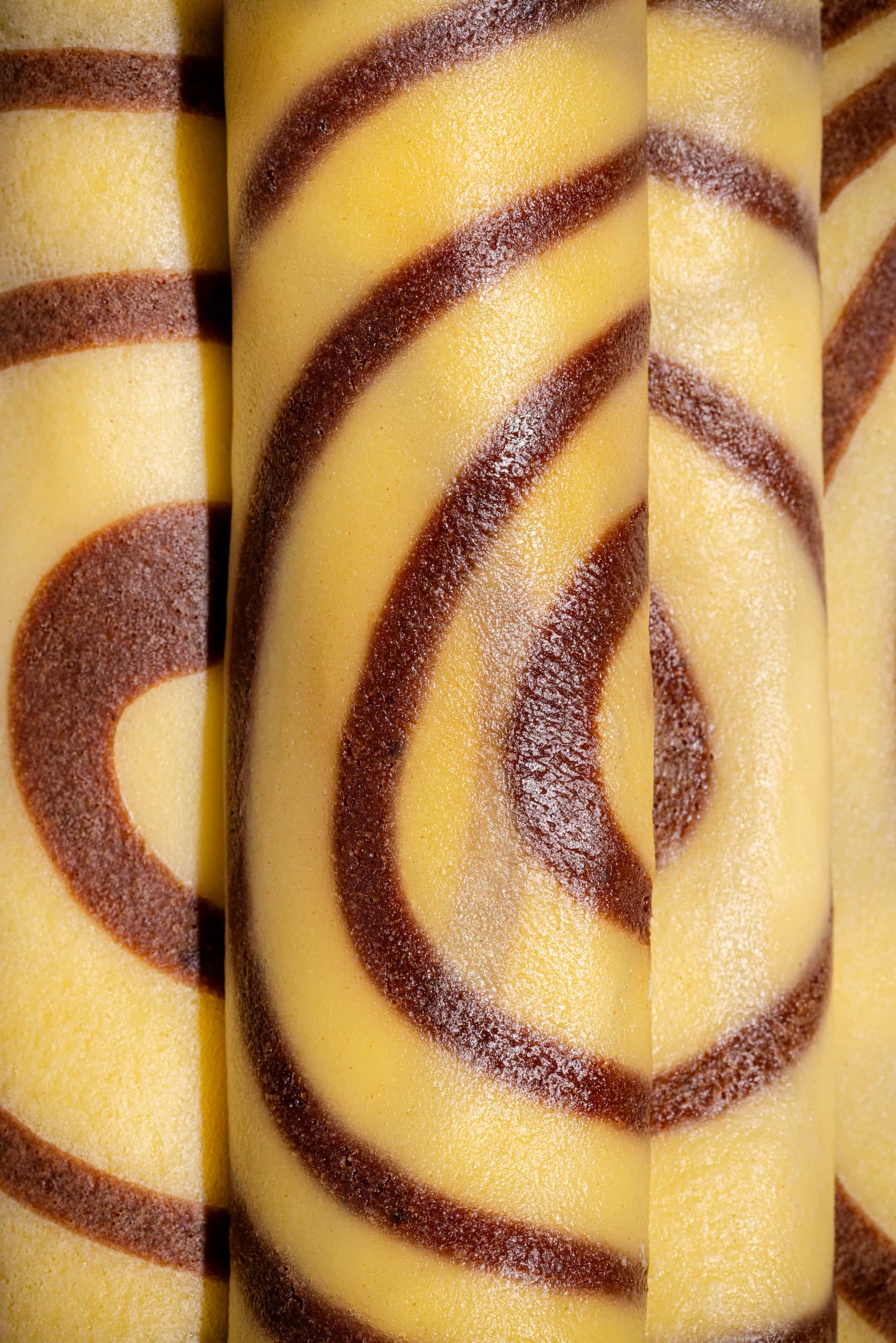 Crêpes spirales bicolores faciles pour brunch maison