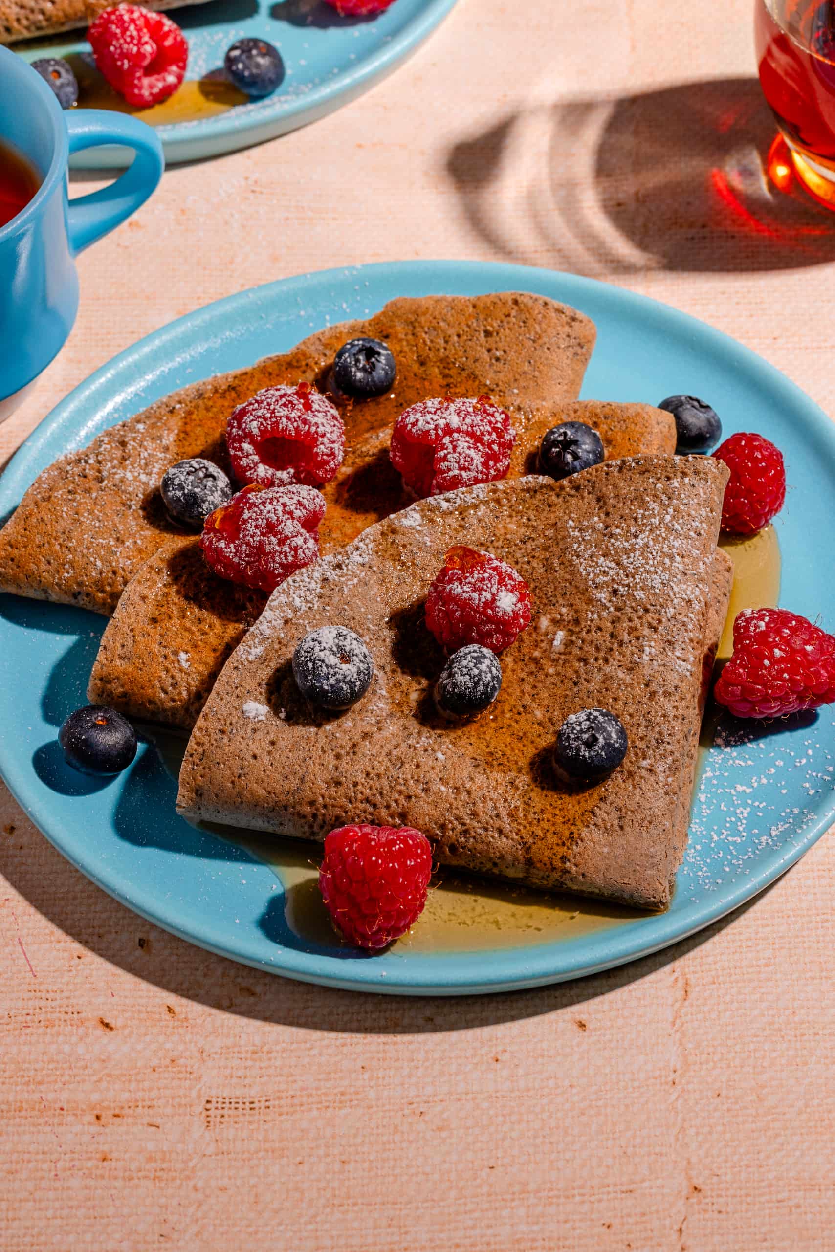Crêpes santé multigrain moelleuses pour un déjeuner santé nourrissant