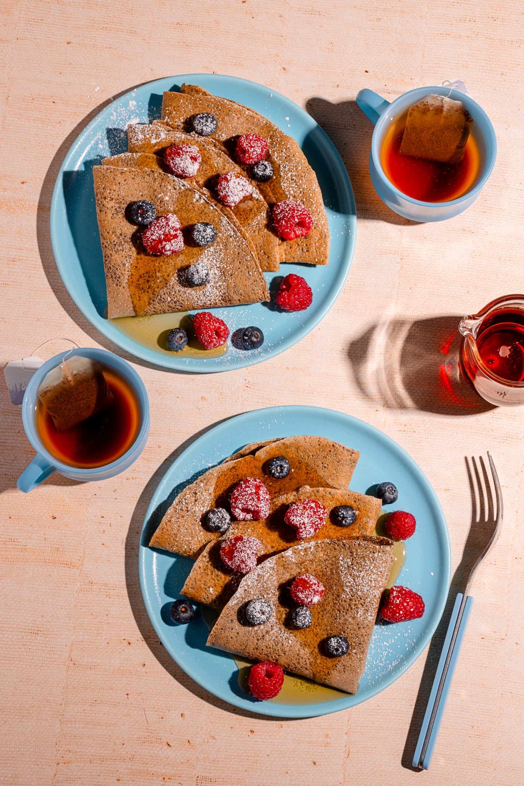 Crêpes santé multigrain moelleuses pour un déjeuner santé nourrissant