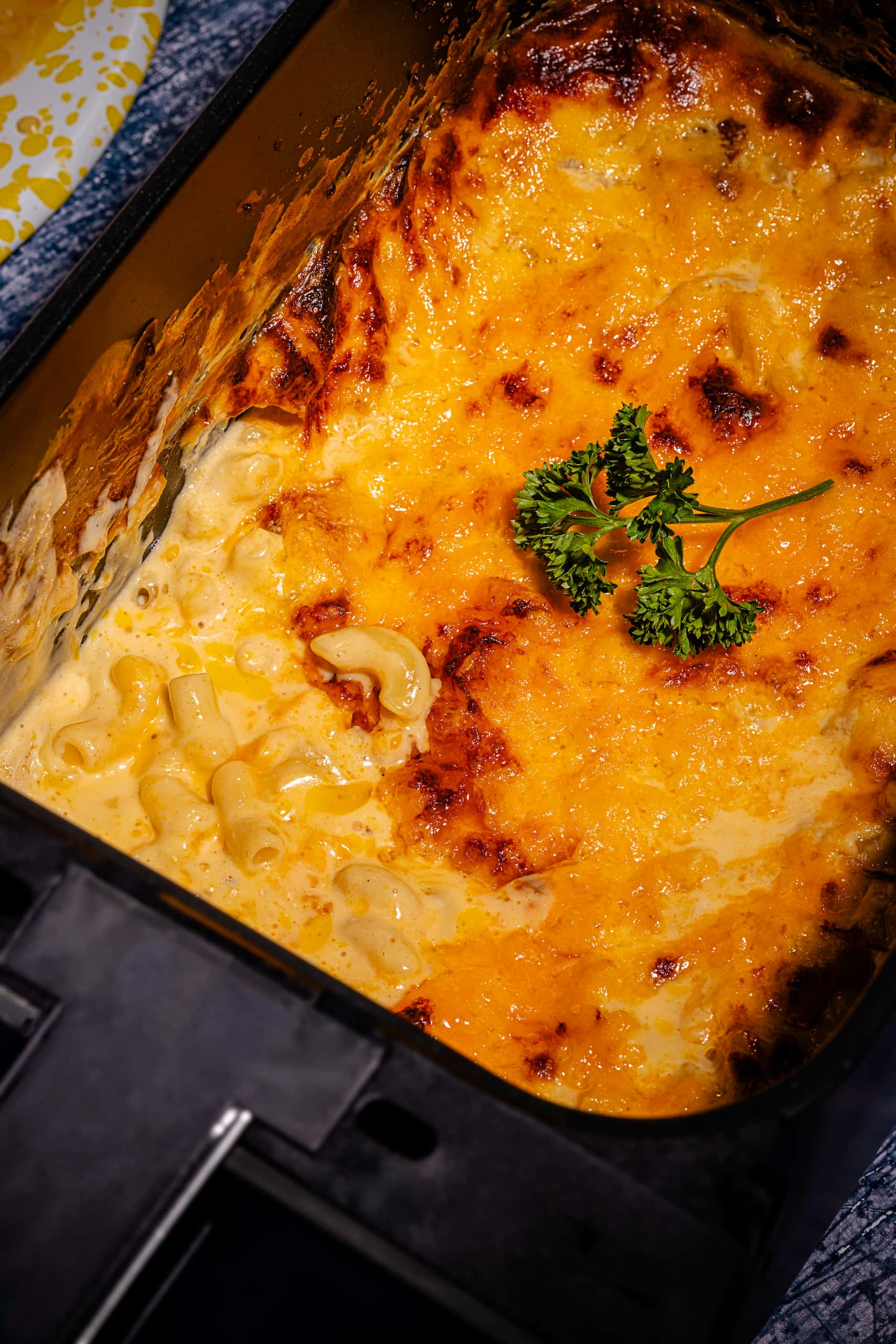 Macaroni au fromage simple au air fryer (crémeux et gratiné maison)