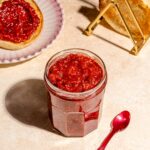 Confiture framboises et rhubarbe