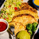 Tacos aux haricots, au boeuf et au fromage