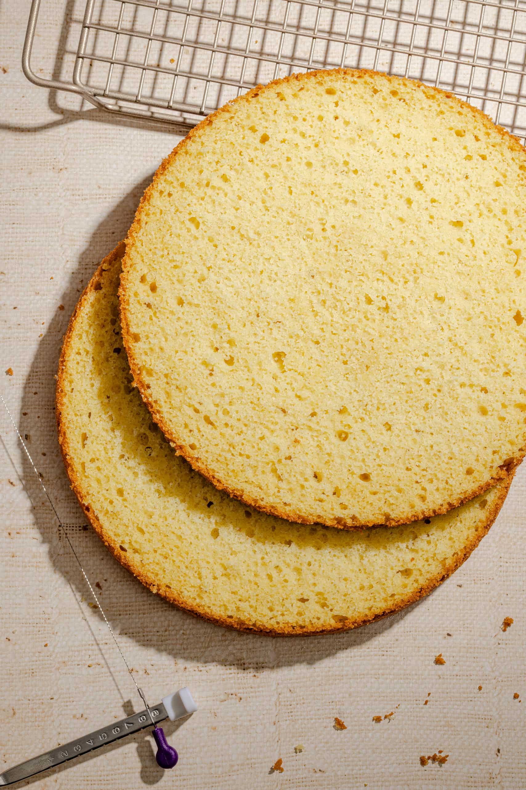 Gâteau éponge à la vanille à la mie moelleuse et aérienne, dessert maison facile