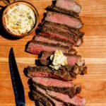 Steak au air fryer avec beurre à l&rsquo;ail et rub steakhouse