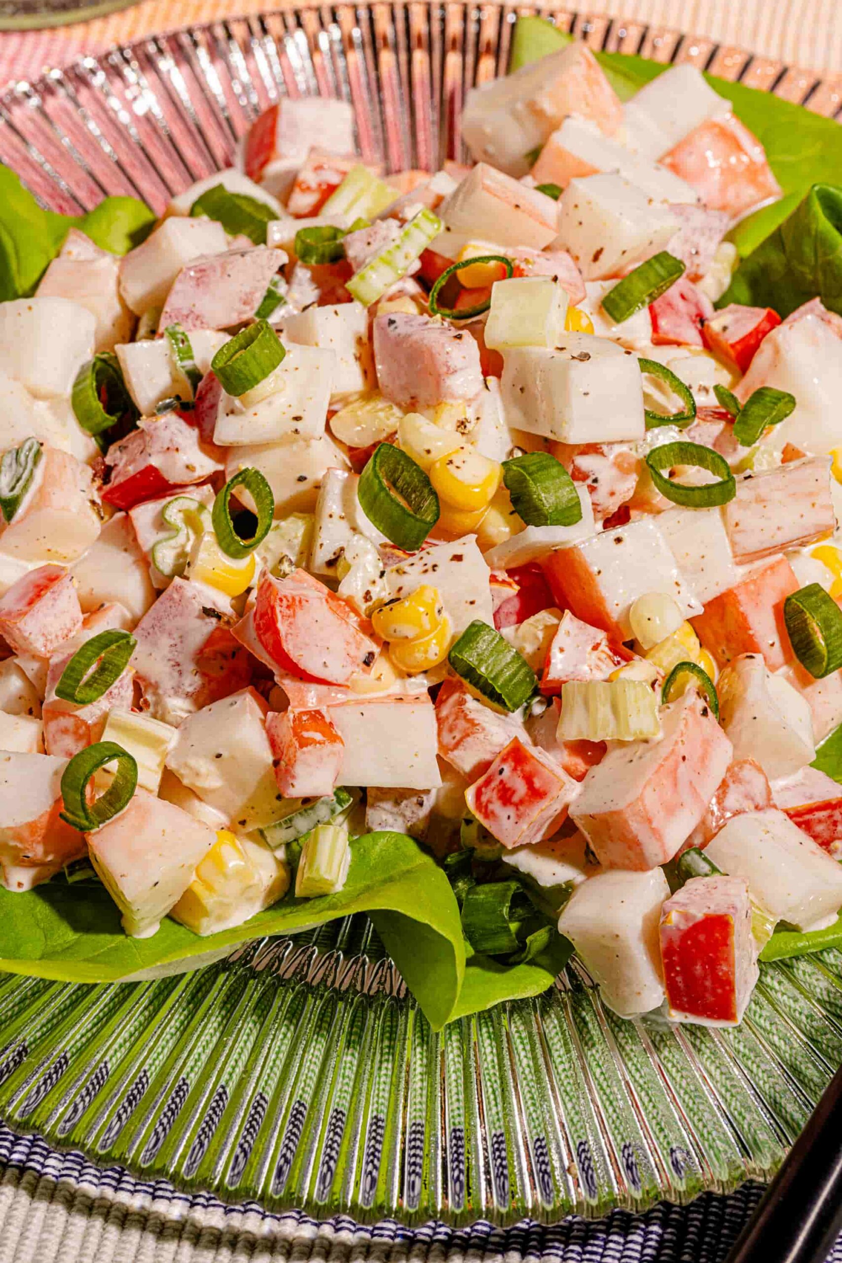 Recette simple de salade de goberge dans une feuille de laitue