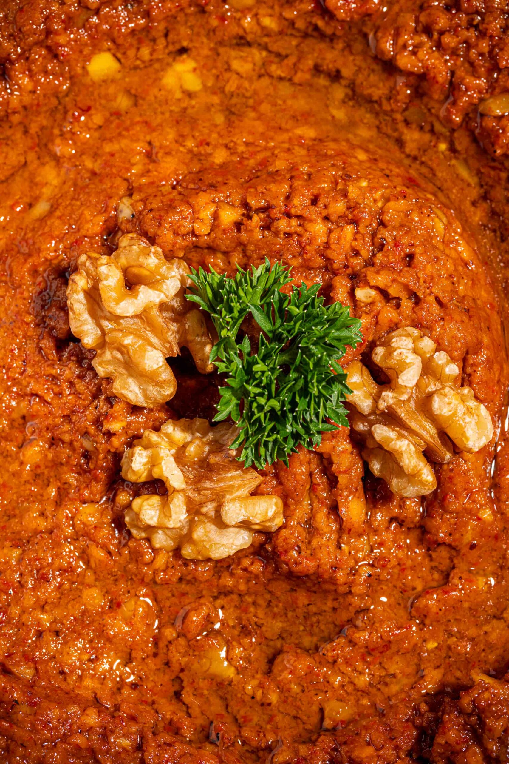 Muhammara facile, trempette libanaise aux poivrons rôtis et noix de Grenoble