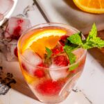 Sangria rosée aux framboises