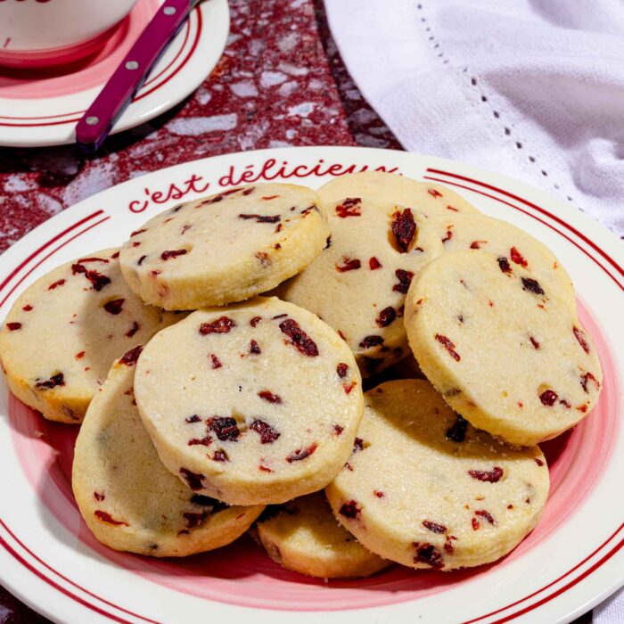 Biscuits aux canneberges sablés