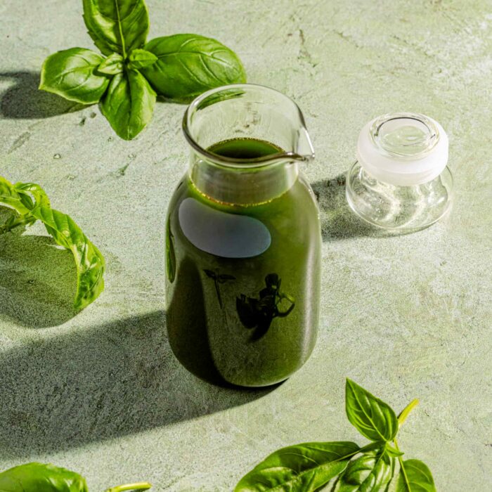 Huile de basilic frais