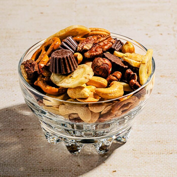 Mélange croquant au beurre d&rsquo;arachides et au chocolat