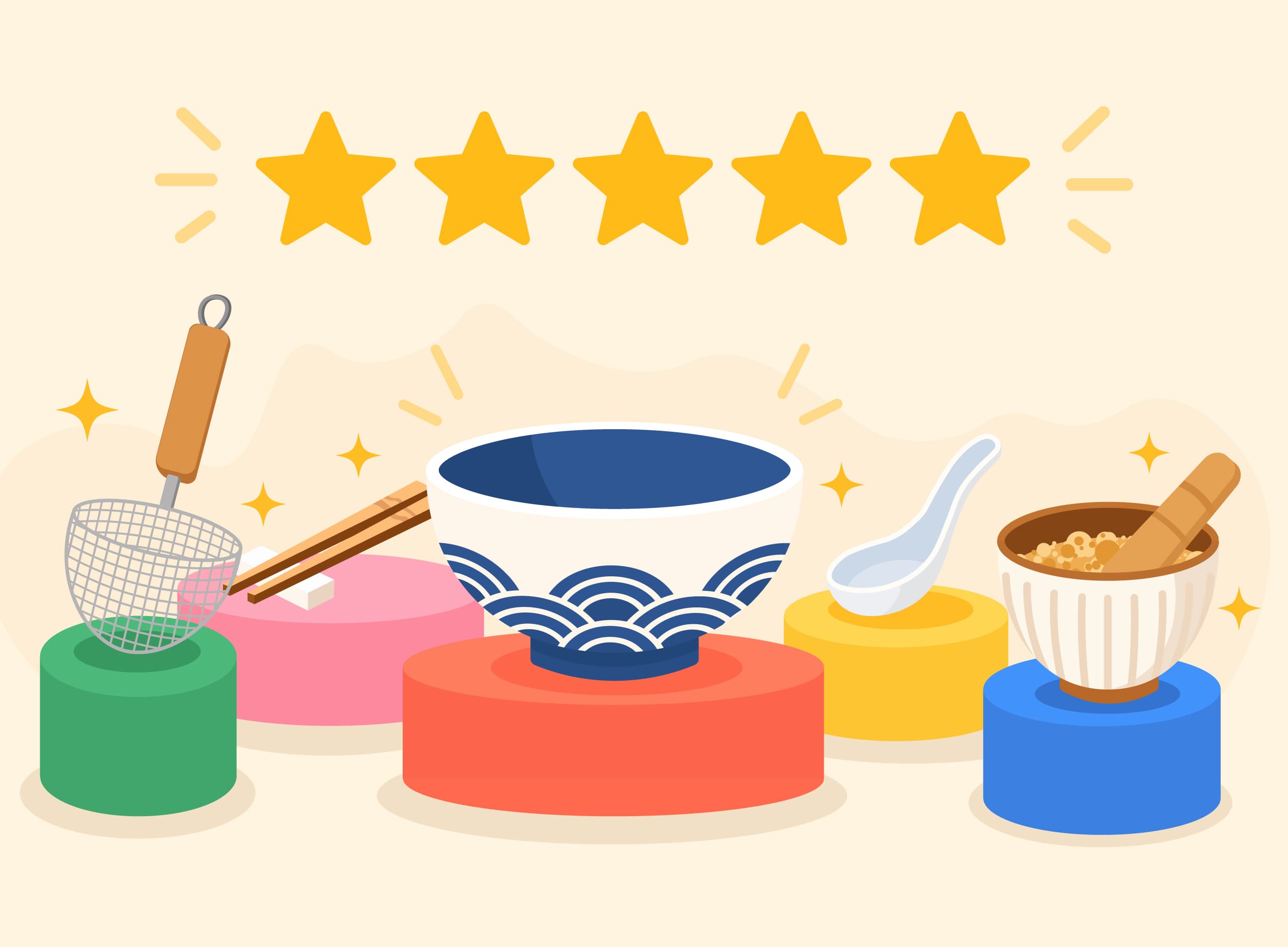 Le guide des bols, ustensiles et baguettes pour nouilles et soupes ramen