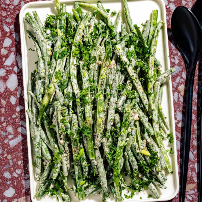 Haricots verts crémeux à la rémoulade