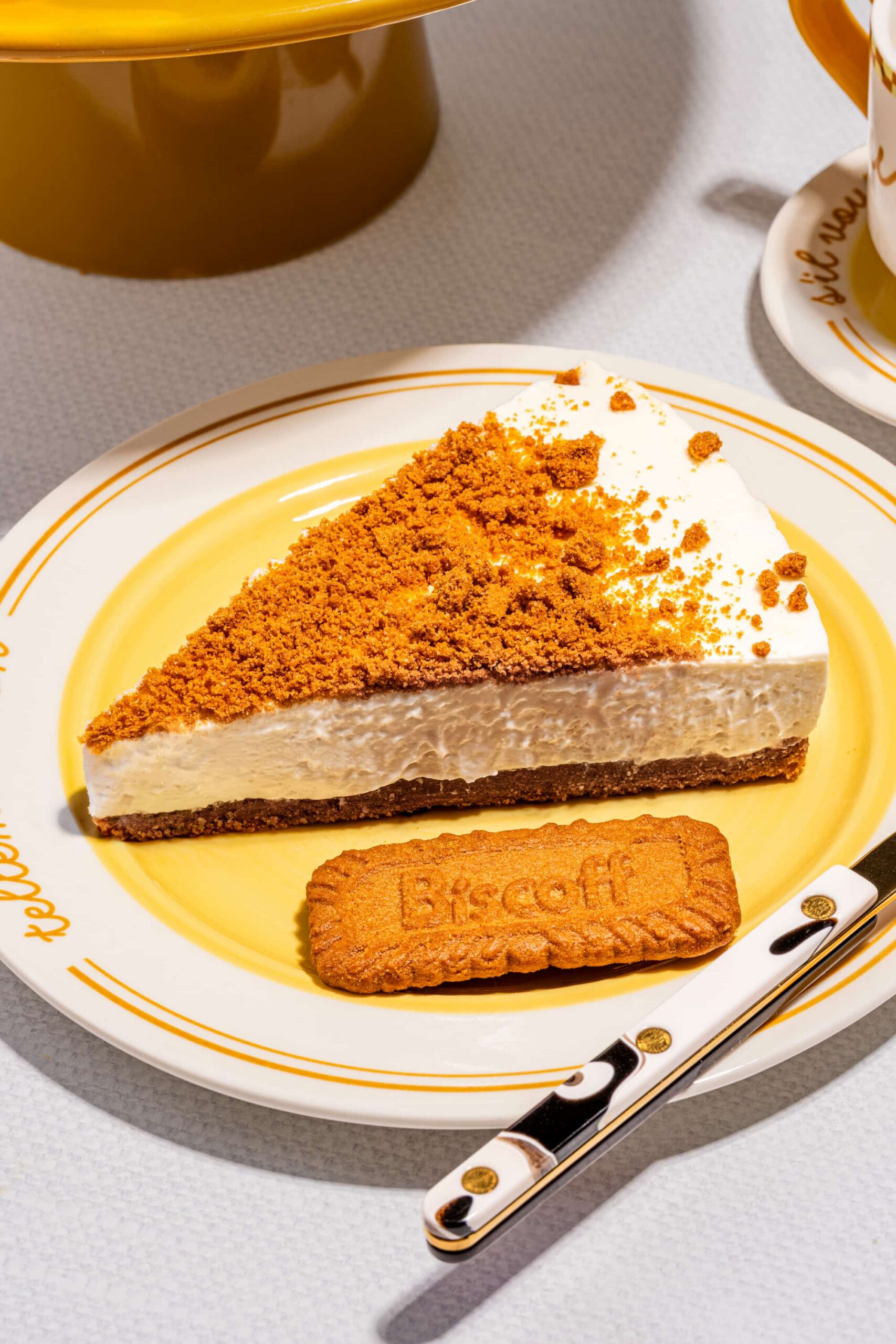 Recette de gâteau au fromage sans cuisson avec croûte de biscuits Biscoff