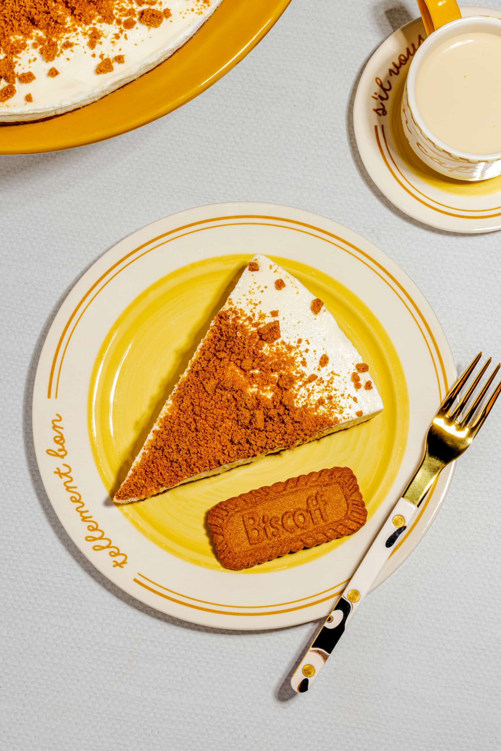Recette de gâteau au fromage sans cuisson avec croûte de biscuits Biscoff
