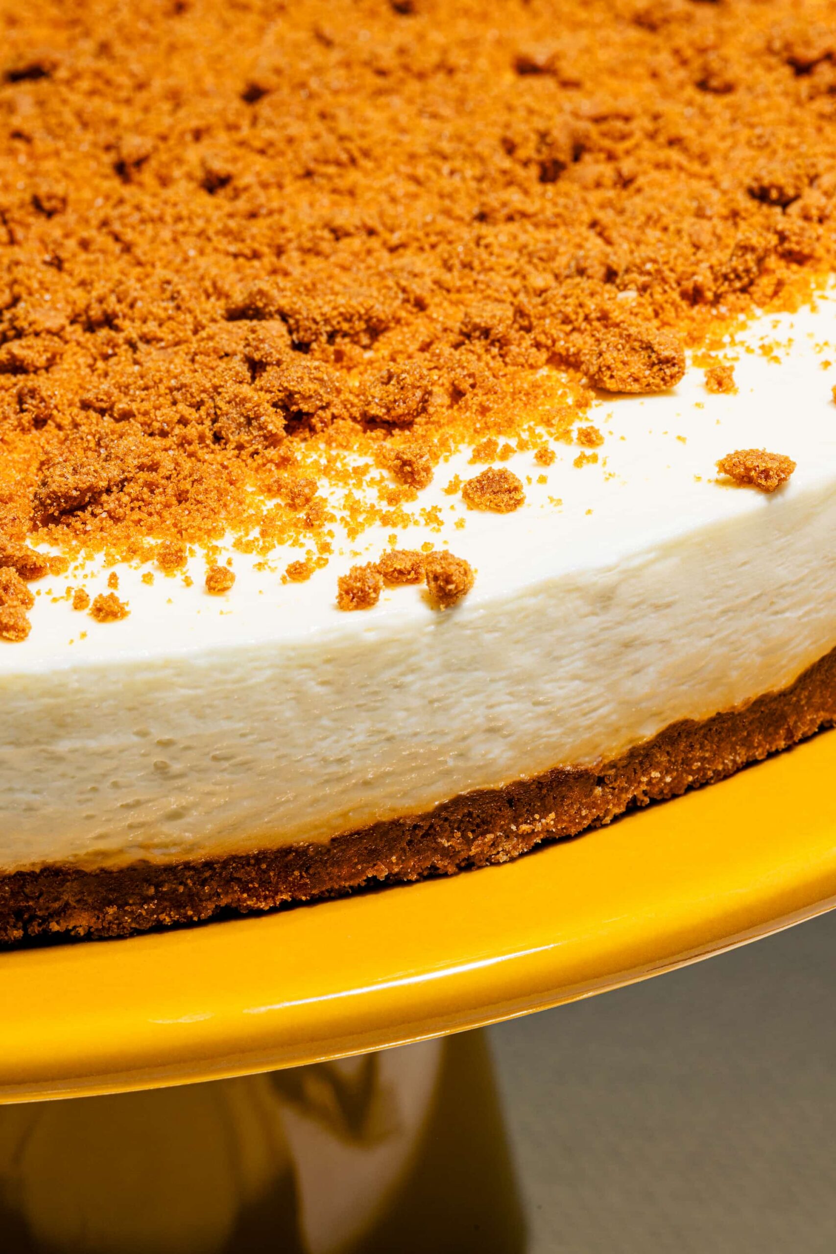 Recette de gâteau au fromage sans cuisson avec croûte de biscuits Biscoff